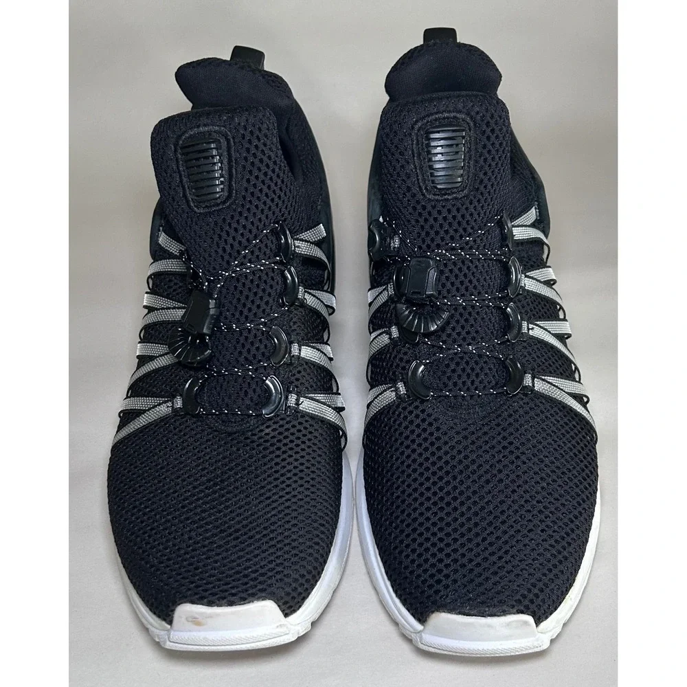 Nike Shox Gravity Black Silver Metallic Running Shoes Mens 10.5 AR1999-002